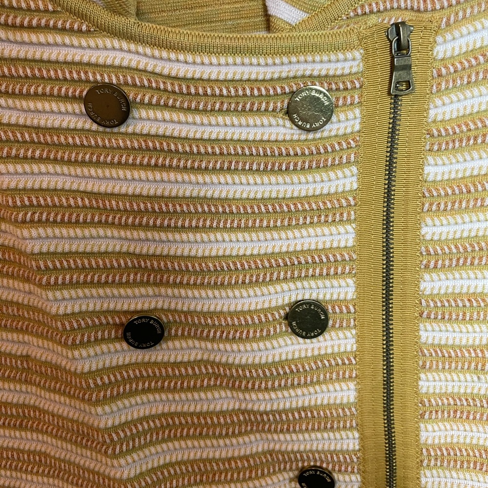 Tory Burch Wool Knit Jacket with Zip Front - Picture 2 of 7